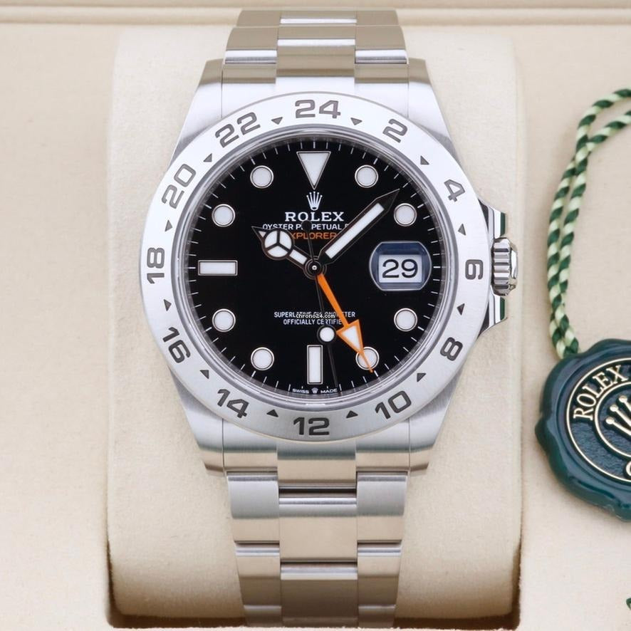Rolex Explorer II  Esfera Negra, 2025, Full Set / Complete Set.