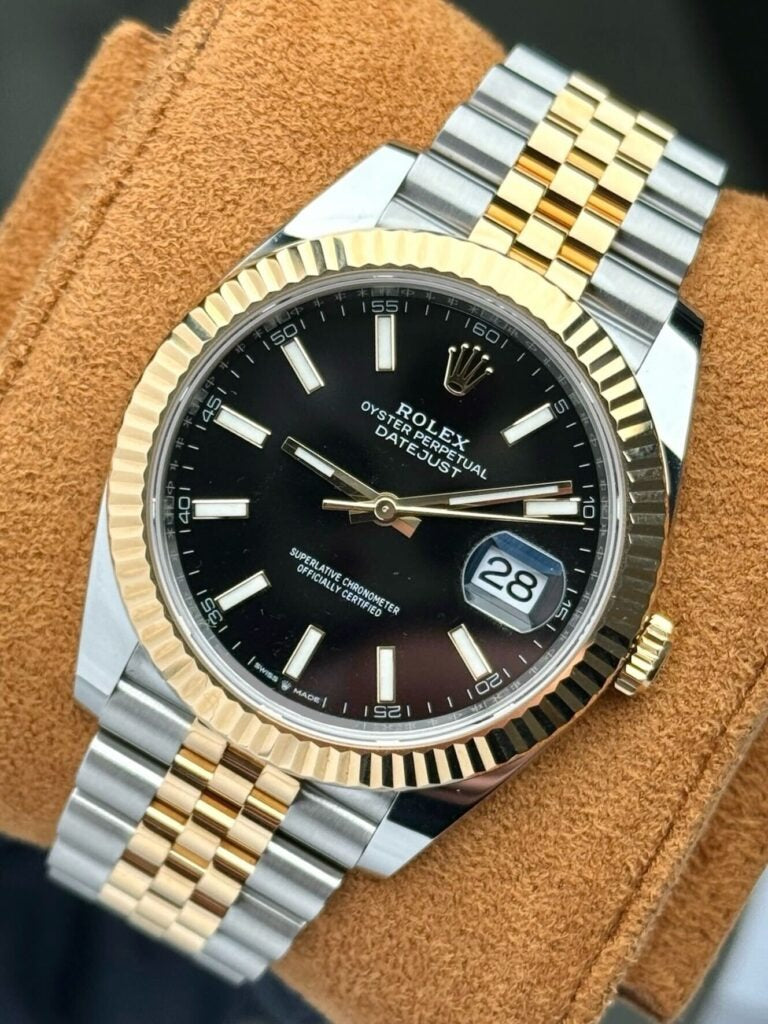 Rolex Datejust 41 Ref. 126333 – Two Tone Oro Amarillo 18K con Esfera Negra