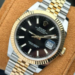 Rolex Datejust 41 Ref. 126333 – Two Tone Oro Amarillo 18K con Esfera Negra