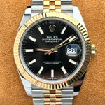 Rolex Datejust 41 Ref. 126333 – Two Tone Oro Amarillo 18K con Esfera Negra