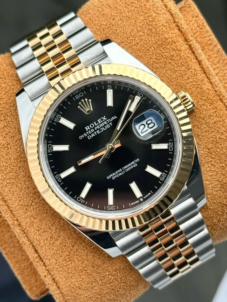 Rolex Datejust 41 Ref. 126333 – Two Tone Oro Amarillo 18K con Esfera Negra
