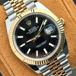 Rolex Datejust 41 Ref. 126333 – Two Tone Oro Amarillo 18K con Esfera Negra