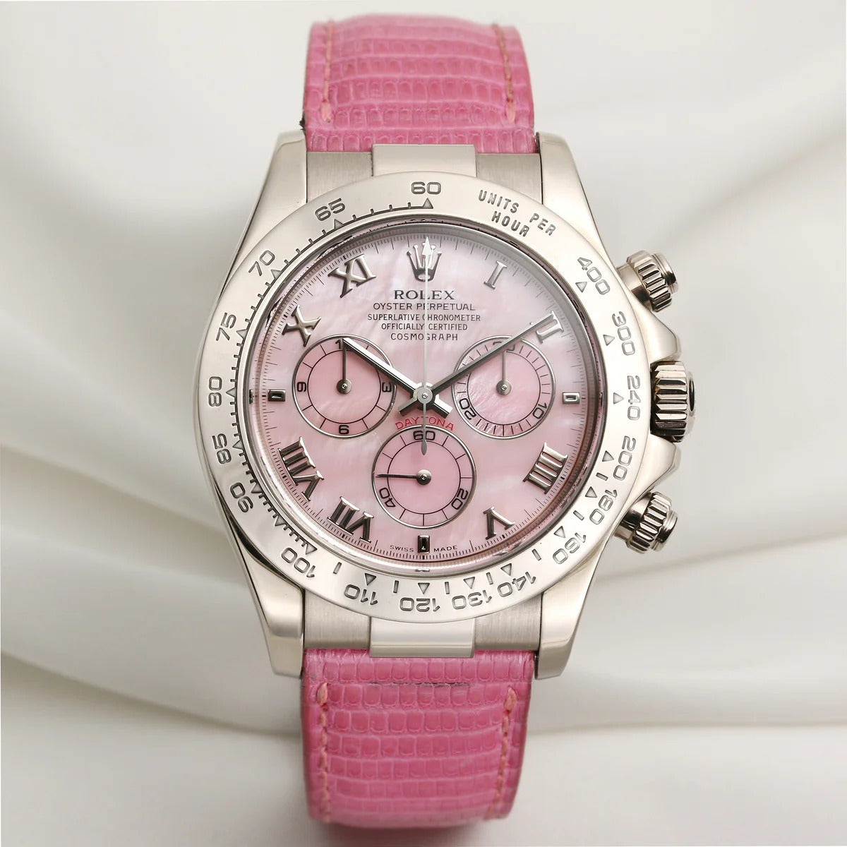 Rolex Cosmograph Daytona “Pink Beach” – Ref. 116519, Oro Blanco 18K