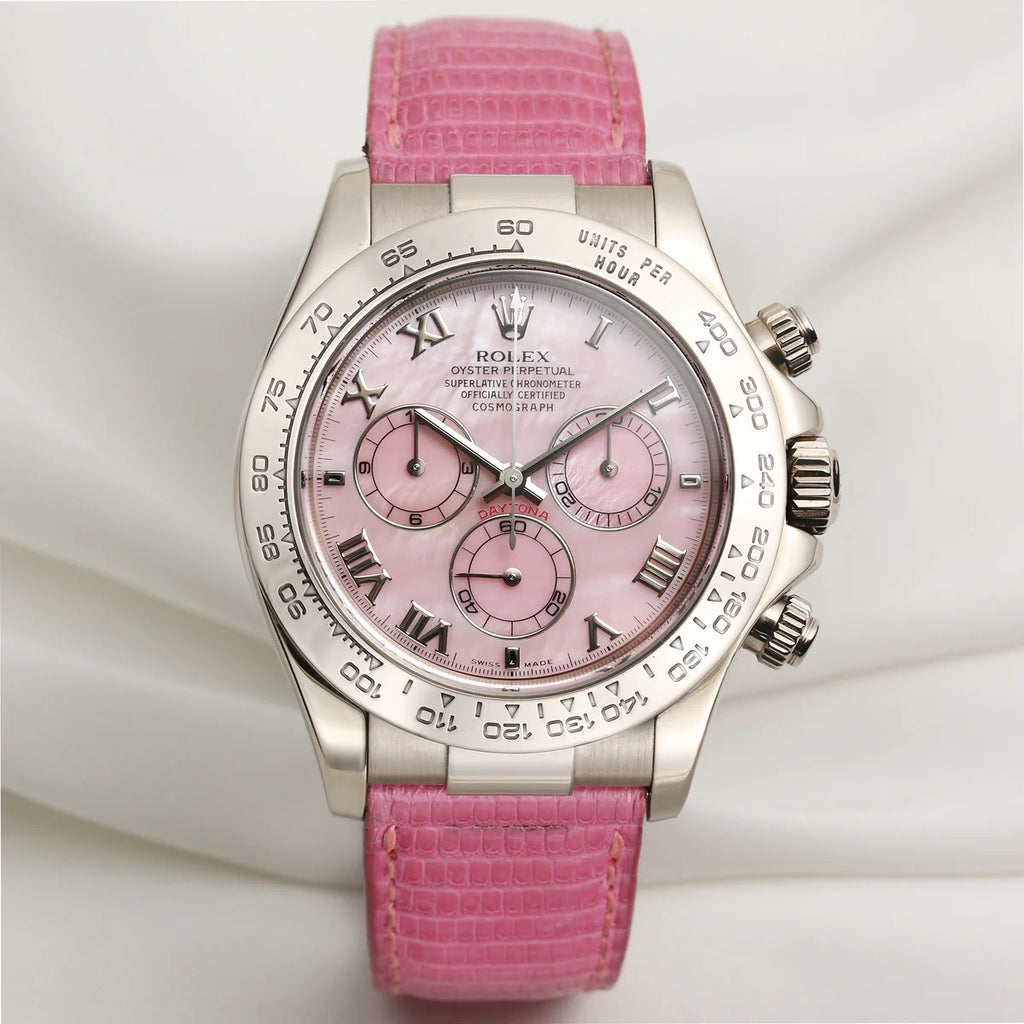 Rolex Cosmograph Daytona “Pink Beach” – Ref. 116519, Oro Blanco 18K