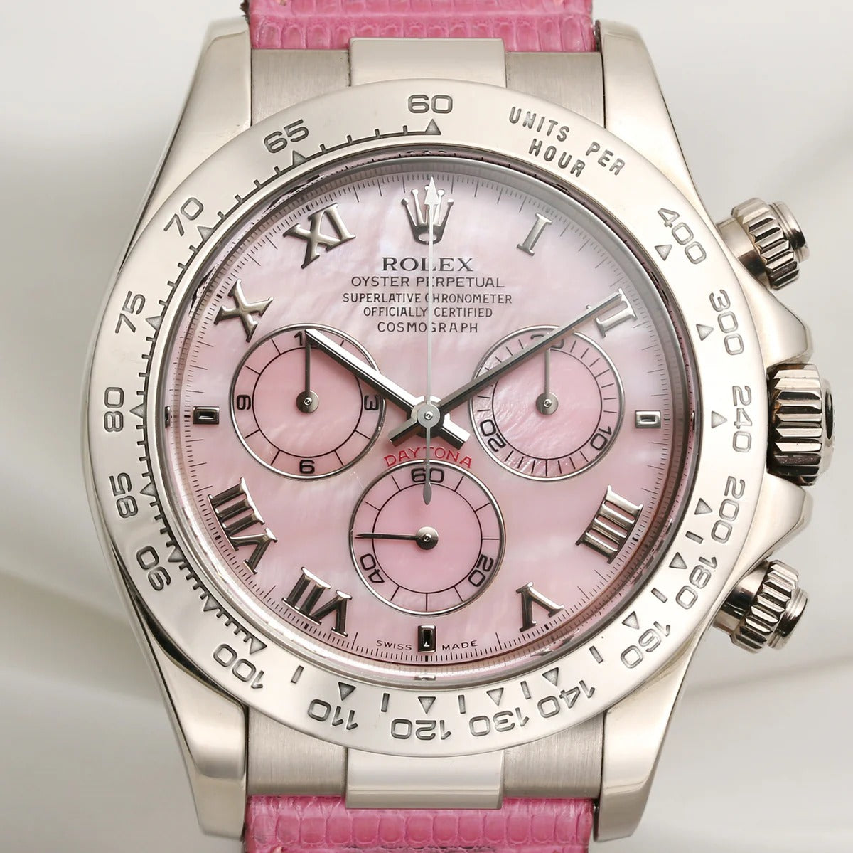 Rolex Cosmograph Daytona “Pink Beach” – Ref. 116519, Oro Blanco 18K