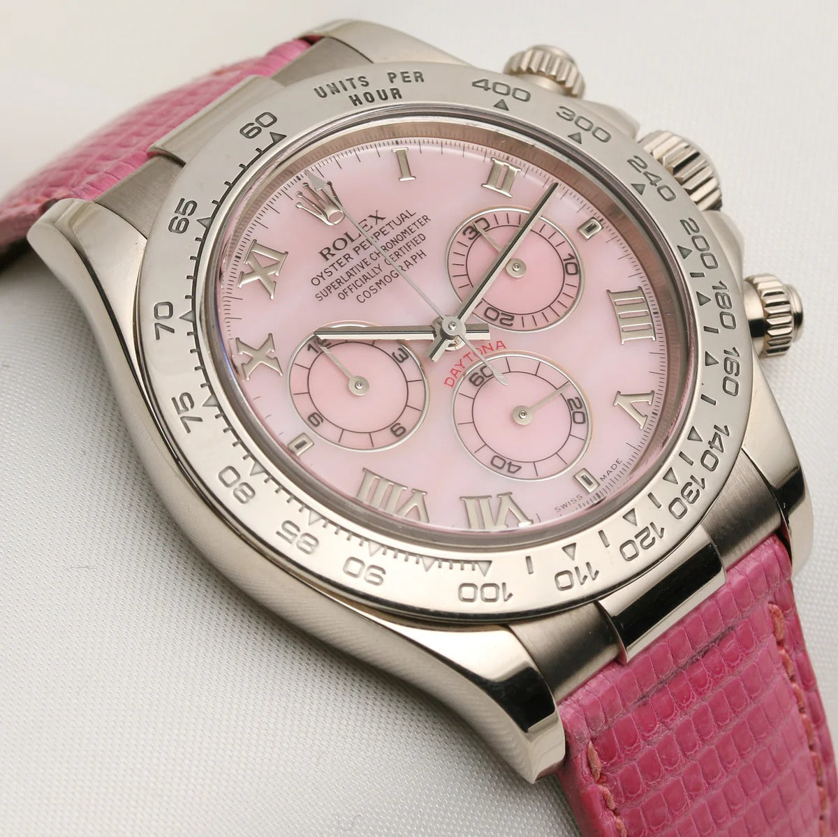 Rolex Cosmograph Daytona “Pink Beach” – Ref. 116519, Oro Blanco 18K