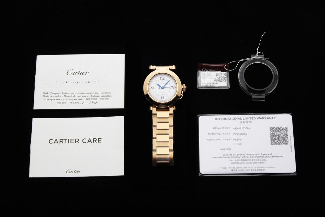 Pasha de Cartier 41 mm  oro amarillo de 18 quilates