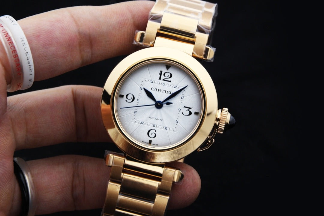 Pasha de Cartier 41 mm  oro amarillo de 18 quilates