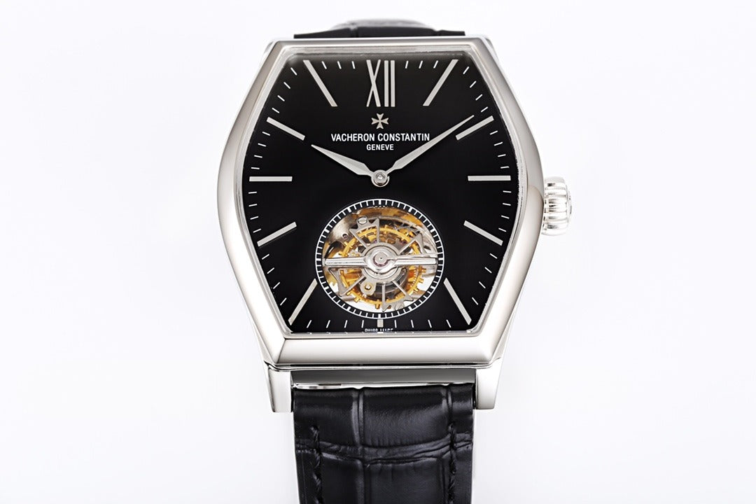 Vacheron Constantin Malta Malte Tourbillon Esfera negra en acero