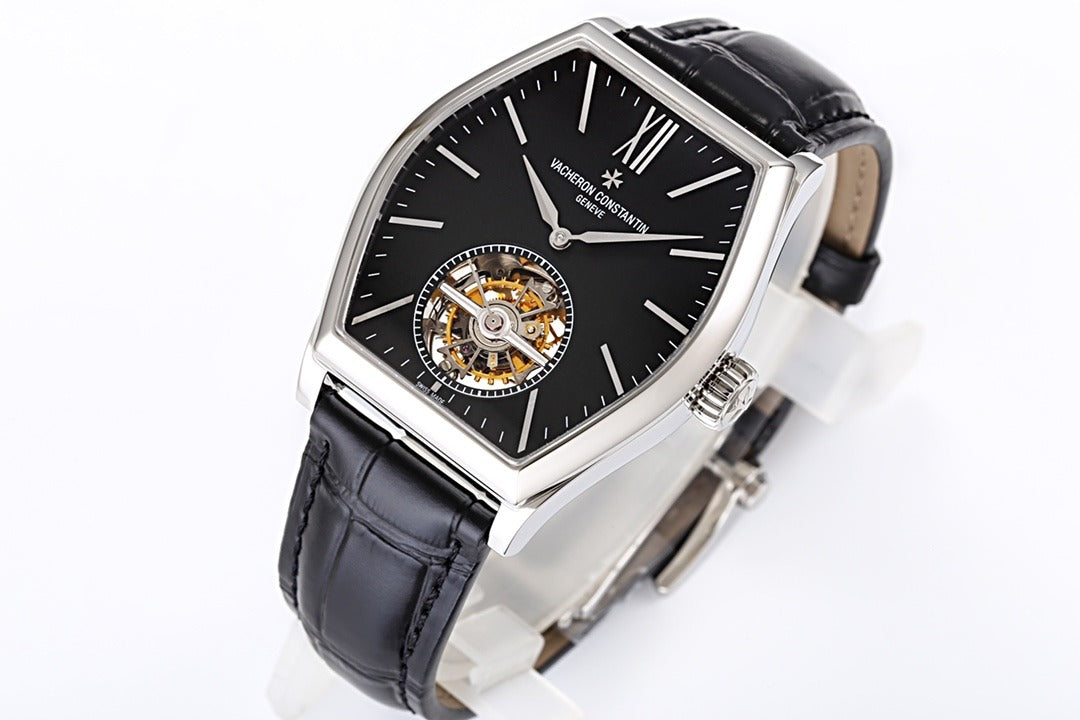 Vacheron Constantin Malta Malte Tourbillon Esfera negra en acero