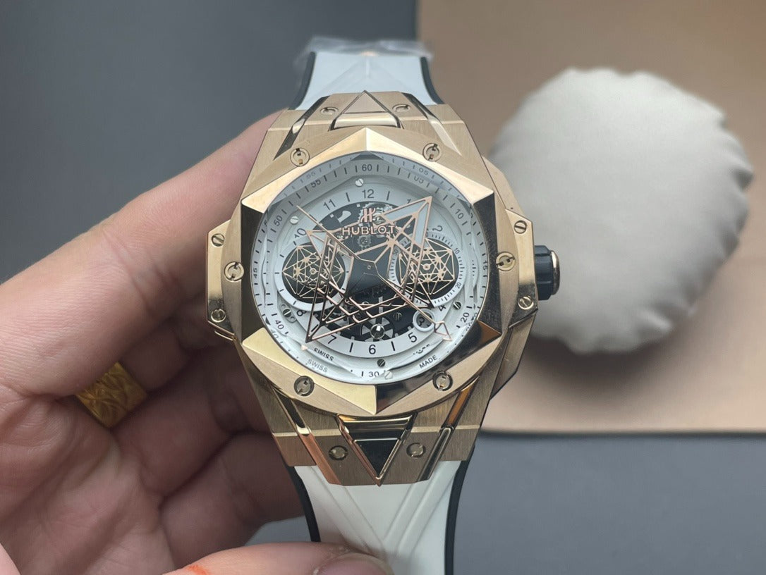 Hublot Big Bang Sang Bleu Reloj II King Gold White de 45 mm