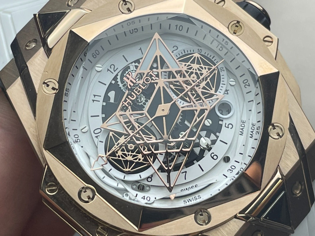 Hublot Big Bang Sang Bleu Reloj II King Gold White de 45 mm