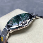 Cartier Ballon Bleu de Cartier Steel / Green / 40.0 mm / Box&Papers / WSBB0071