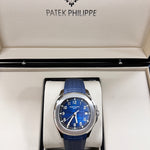 Patek Philippe Aquanaut 5168G-001 — La elegancia azul del tiempo moderno