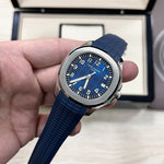 Patek Philippe Aquanaut 5168G-001 — La elegancia azul del tiempo moderno