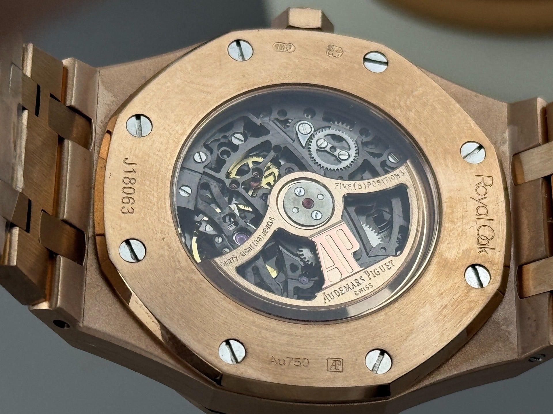 Audemars Piguet Royal Oak Double Balance Wheel Openworked Full Rose Gold with Skelton
