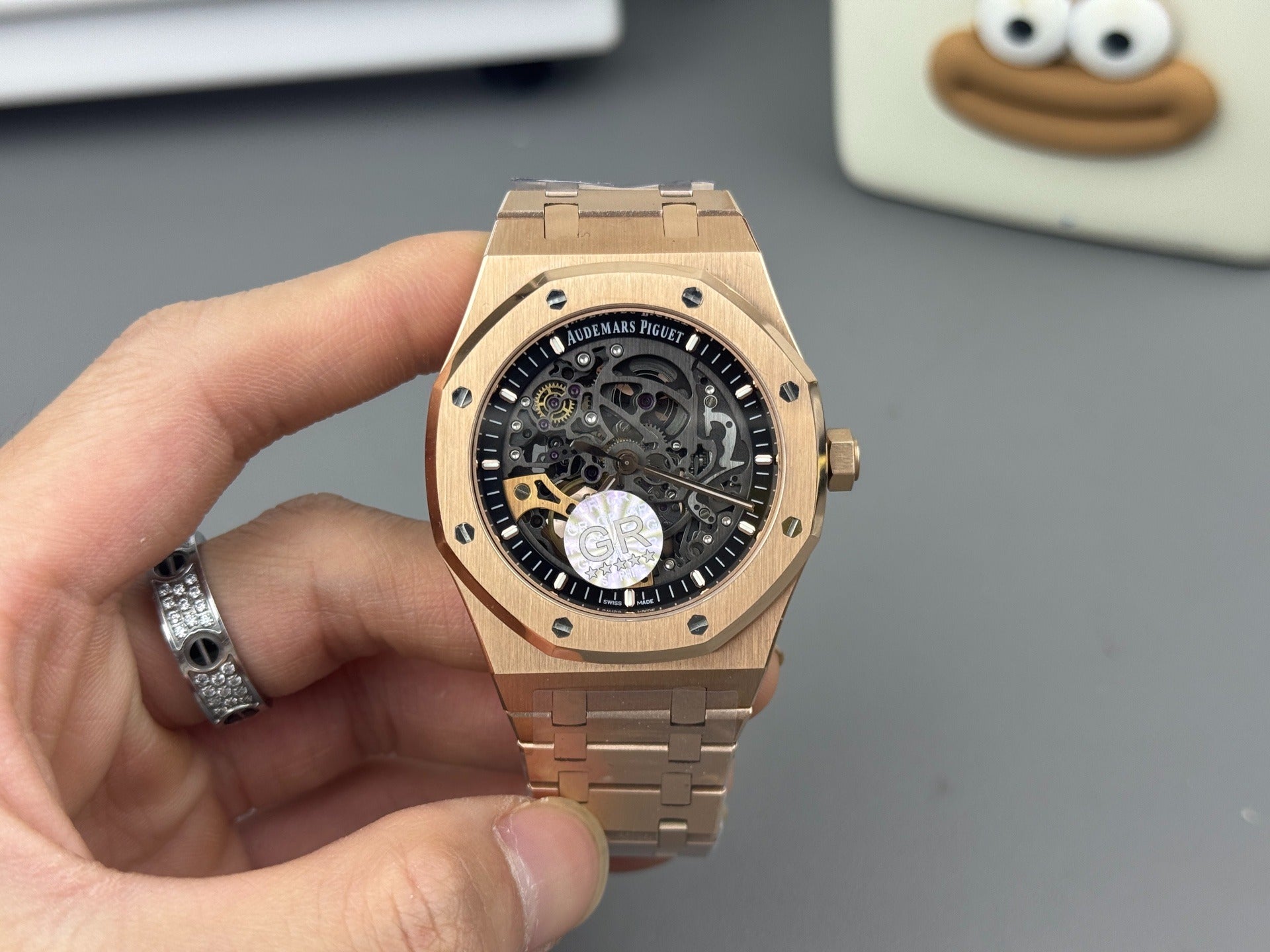Audemars Piguet Royal Oak Double Balance Wheel Openworked Full Rose Gold with Skelton