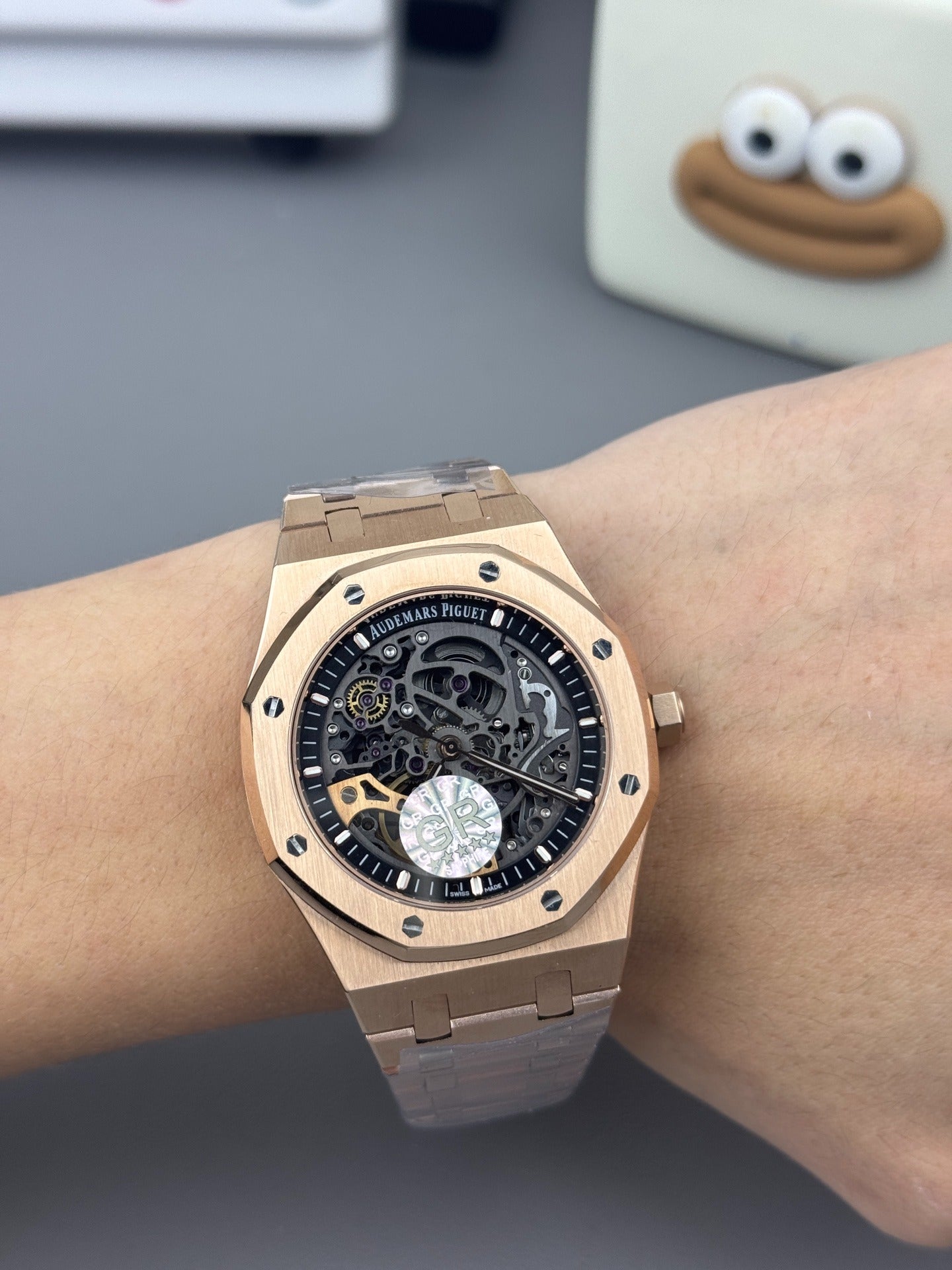 Audemars Piguet Royal Oak Double Balance Wheel Openworked Full Rose Gold with Skelton