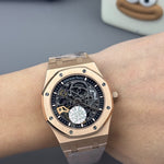 Audemars Piguet Royal Oak Double Balance Wheel Openworked Full Rose Gold with Skelton