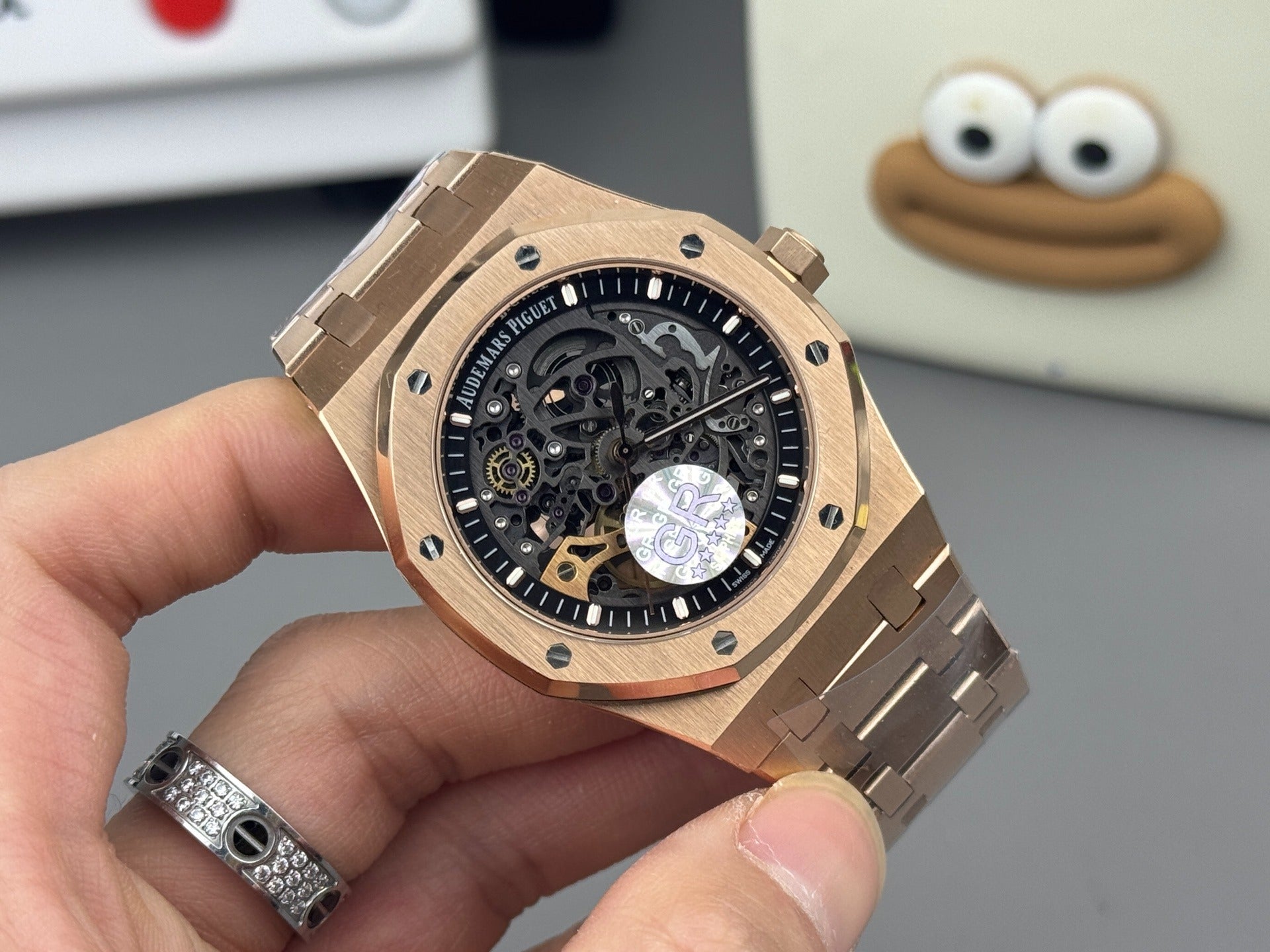 Audemars Piguet Royal Oak Double Balance Wheel Openworked Full Rose Gold with Skelton
