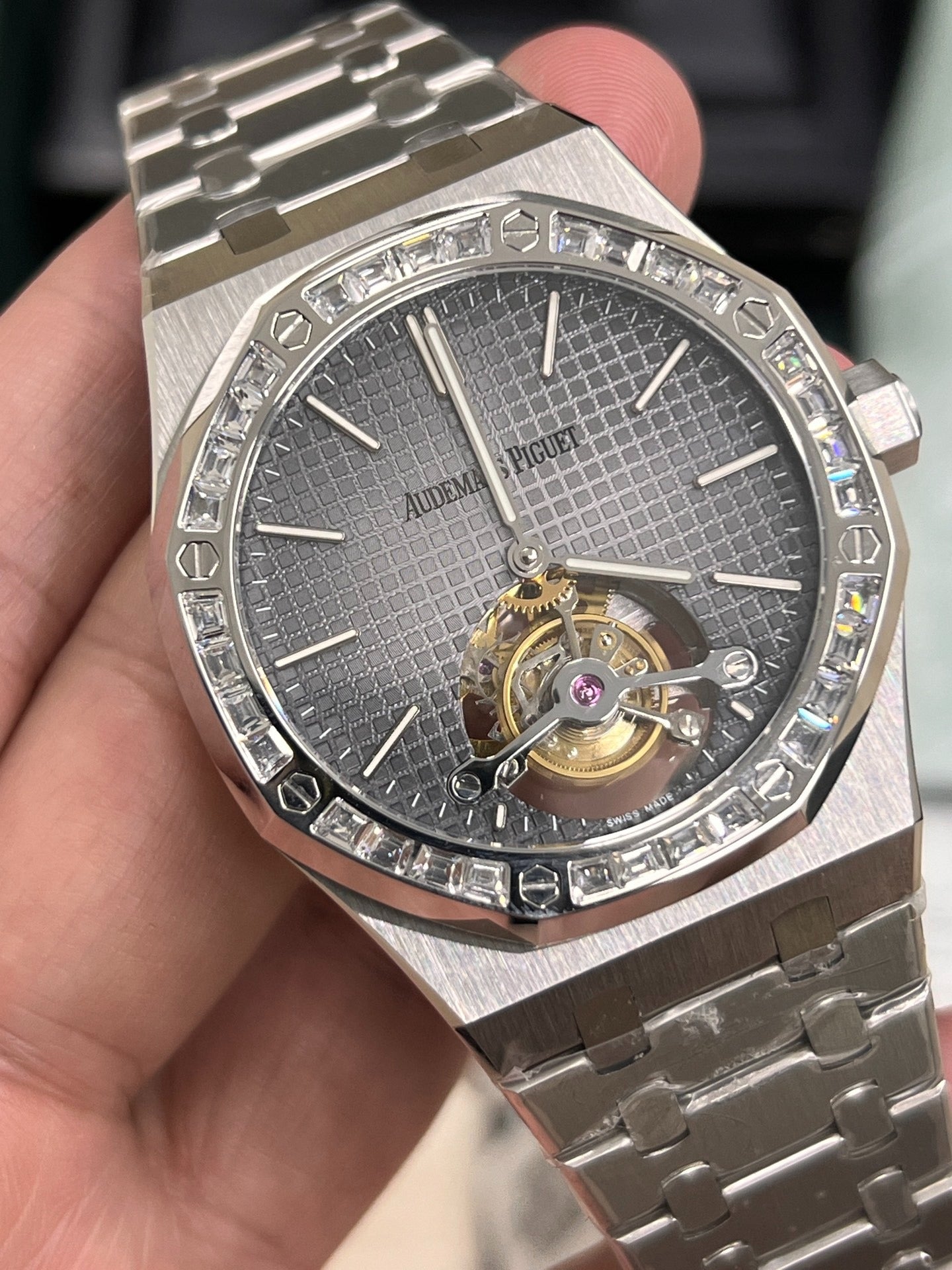 Audemars Piguet Royal Oak Tourbillon 26516PT Tourbillon Platinum Smoke Grey Dial 41 mm