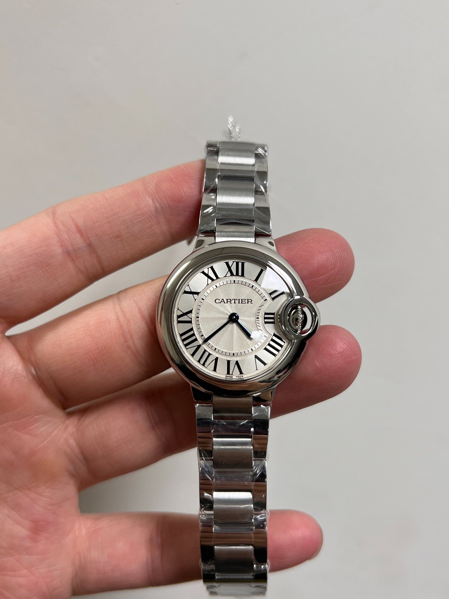Cartier Ballon Bleu 33mm W6920071 Automático Acero Bueno