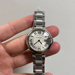 Cartier Ballon Bleu 33mm W6920071 Automático Acero Bueno