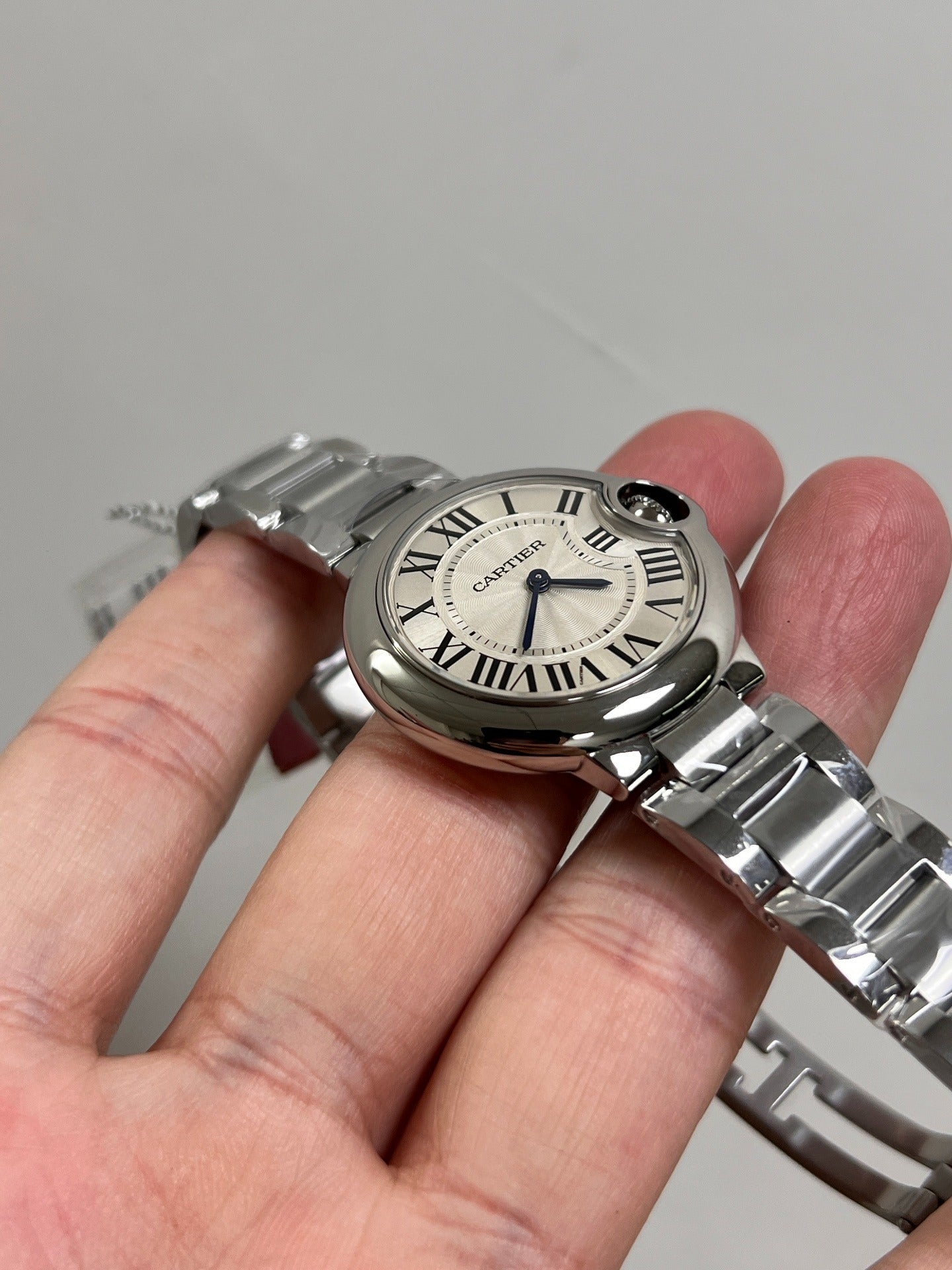 Cartier Ballon Bleu 33mm W6920071 Automático Acero Bueno