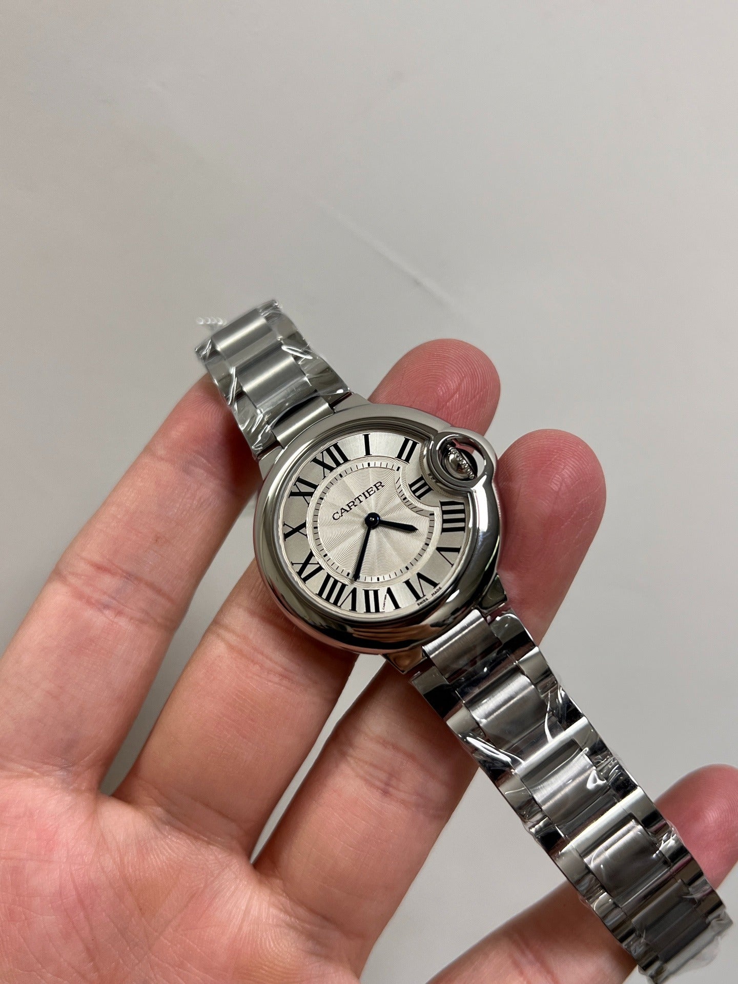 Cartier Ballon Bleu 33mm W6920071 Automático Acero Bueno