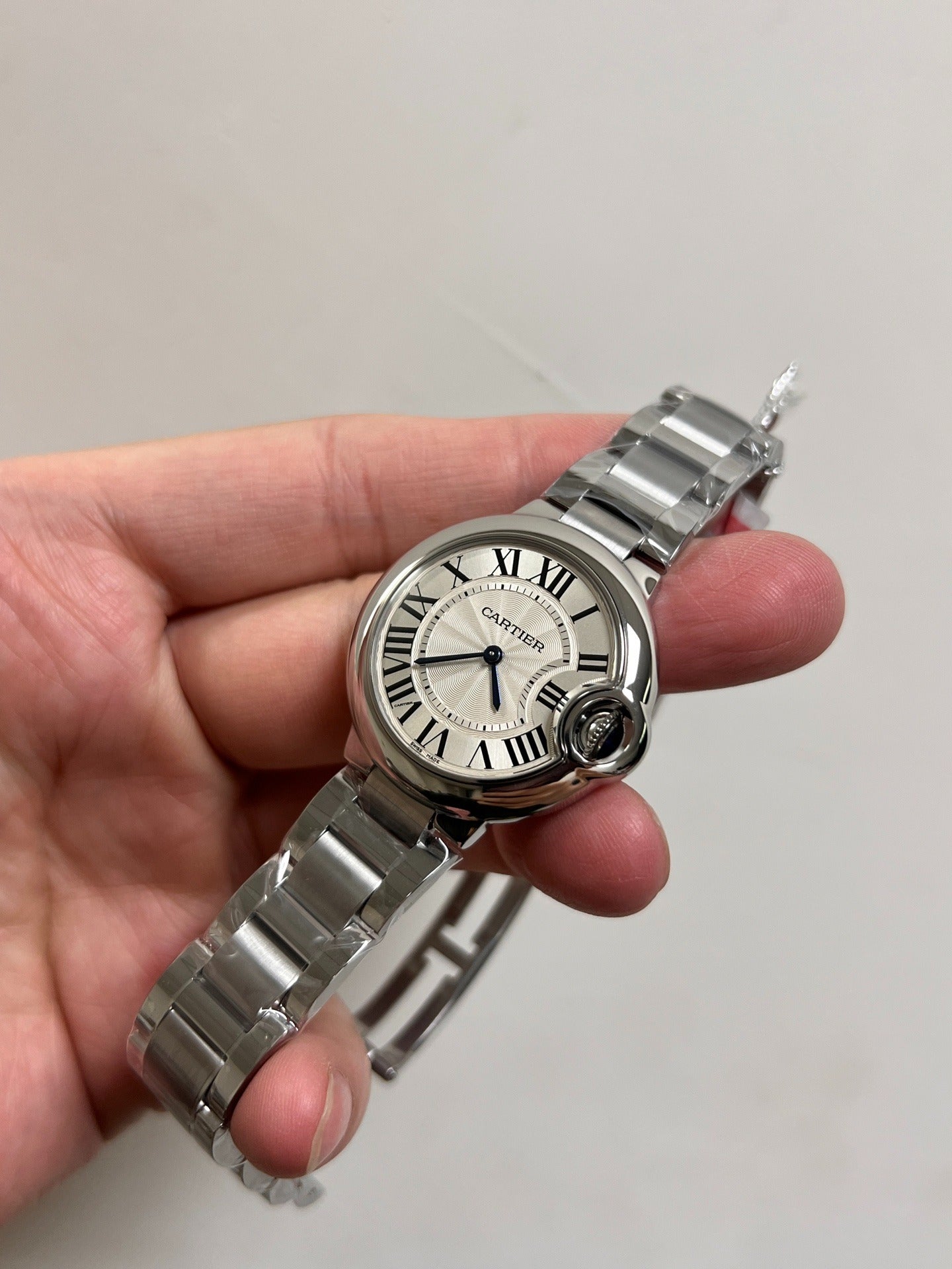 Cartier Ballon Bleu 33mm W6920071 Automático Acero Bueno