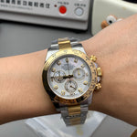 Rolex Daytona 116523 – Año 2015, Steel & Yellow Gold con esfera nácar y diamantes