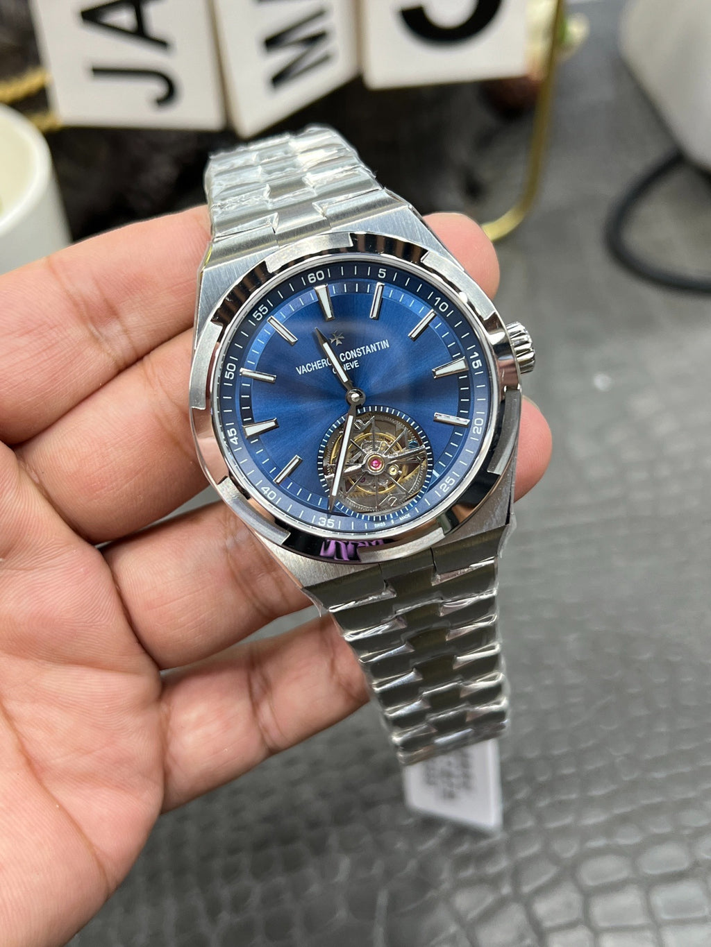 Vacheron Constantin Overseas Tourbillon Blue Dial