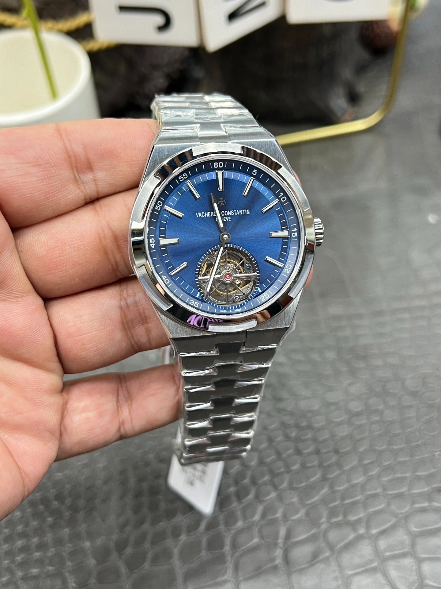 Vacheron Constantin Overseas Tourbillon Blue Dial