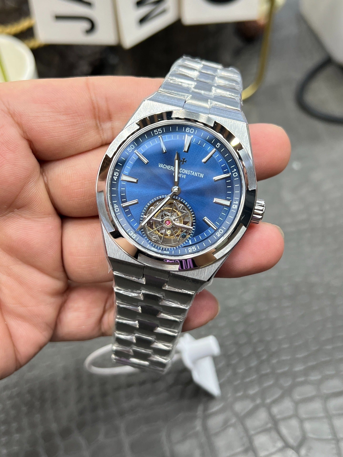Vacheron Constantin Overseas Tourbillon Blue Dial