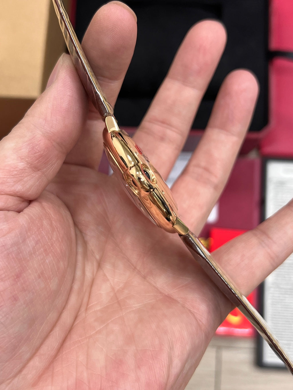 Cartier Ballon Bleu 42mm 18k Yellow Gold Silver Dial 42mm Automatic Mens W6900551