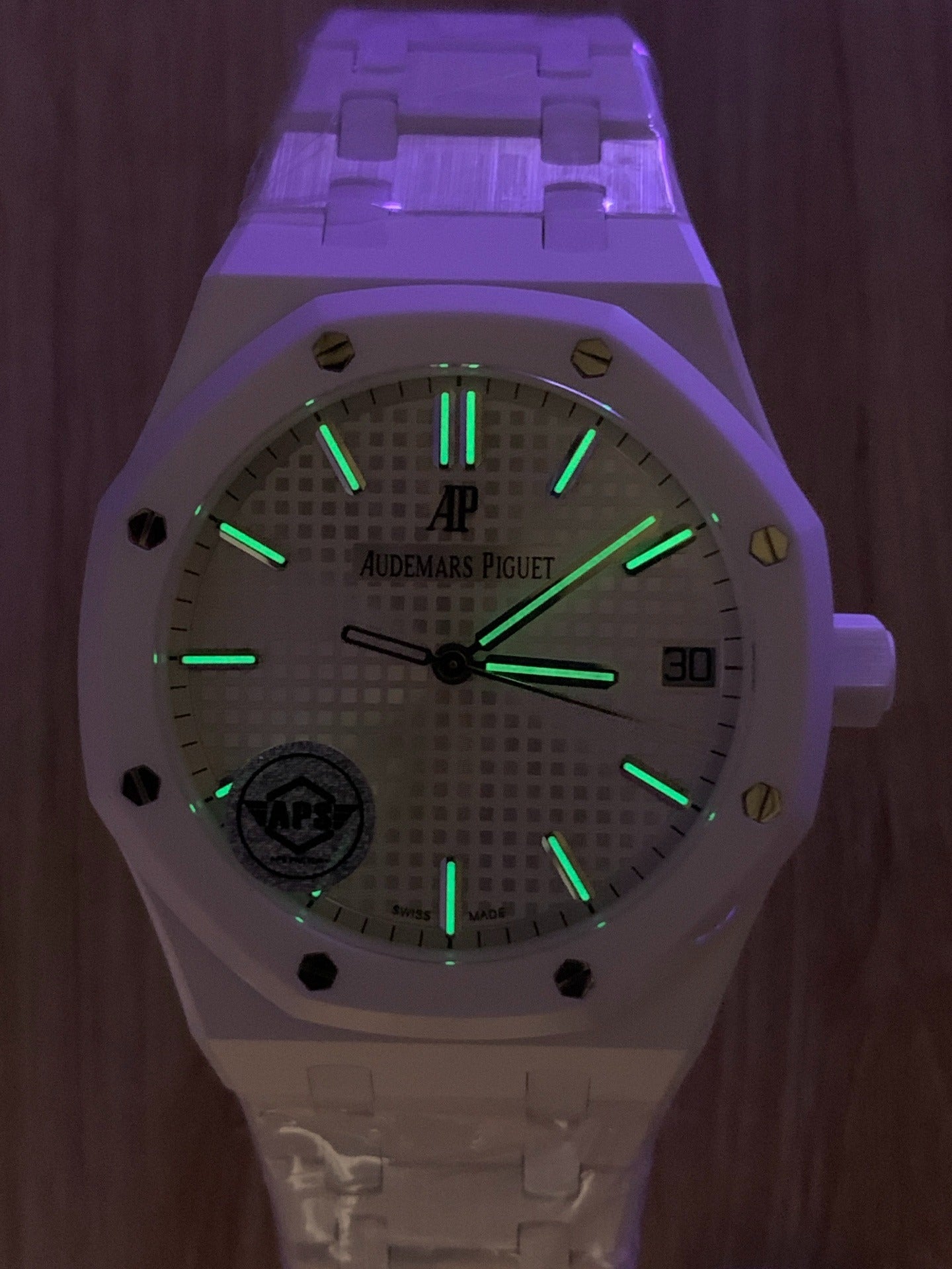 Audemars Piguet Royal Oak Automático Cerámica Modelo 2025 | Cerámica Blanca