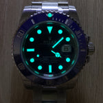 Rolex Submariner Azul Hombre, 40mm Plateado con Caja