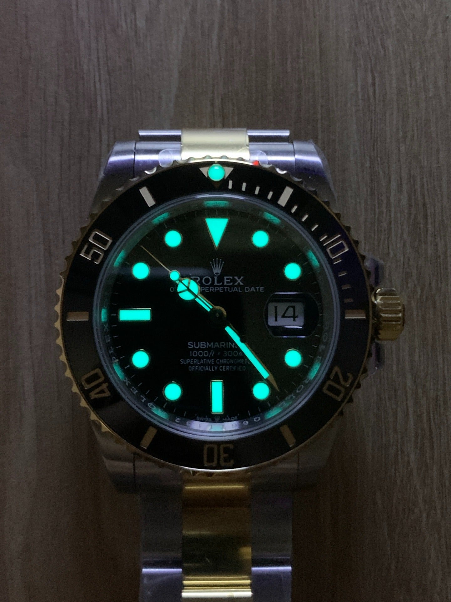 Rolex TOP Submariner Keramik Cermaic 18K Black Schwarz