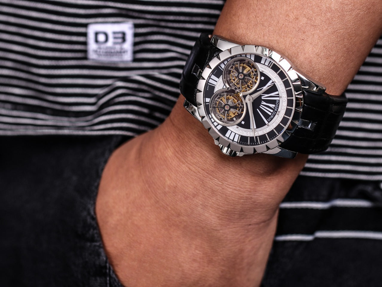 : Roger Dubuis Excalibur Reloj automático con tourbillon
