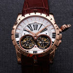 Roger Dubuis Excalibur Reloj automático con tourbillon volante en oro