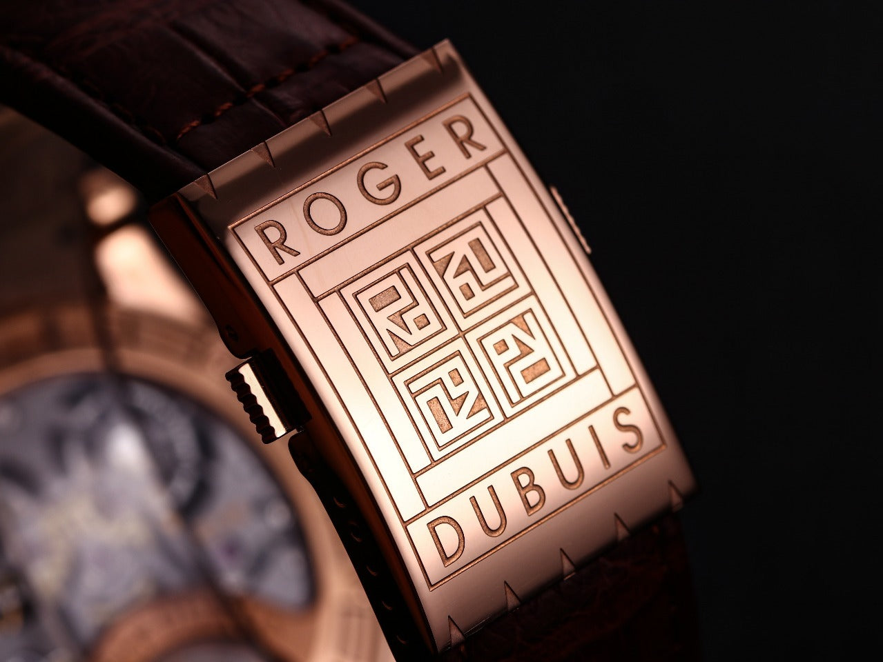 Roger Dubuis Excalibur Reloj automático con tourbillon volante en oro